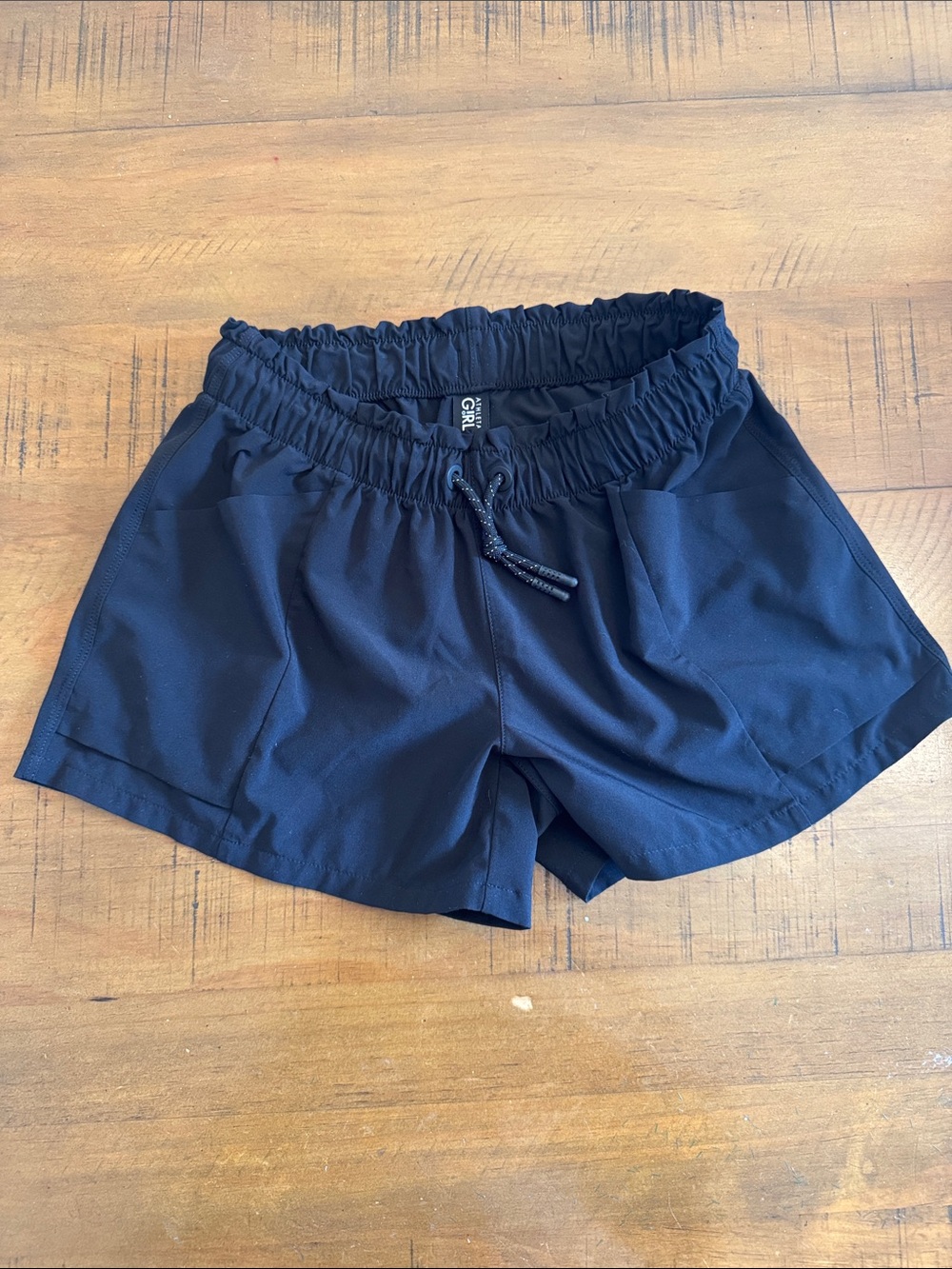 Athleta Black Girls' Elastic Waist Athletic Shorts